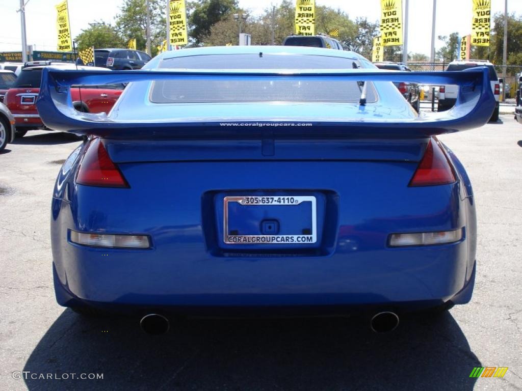 2003 350Z Touring Coupe - Daytona Blue / Frost photo #5