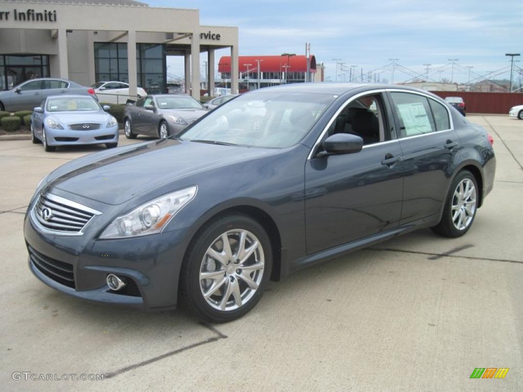 2010 G 37 S Sport Sedan - Blue Slate / Graphite photo #1