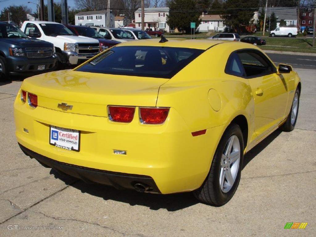 2010 Camaro LT Coupe - Rally Yellow / Black photo #4