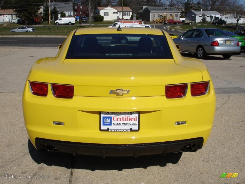 2010 Camaro LT Coupe - Rally Yellow / Black photo #5
