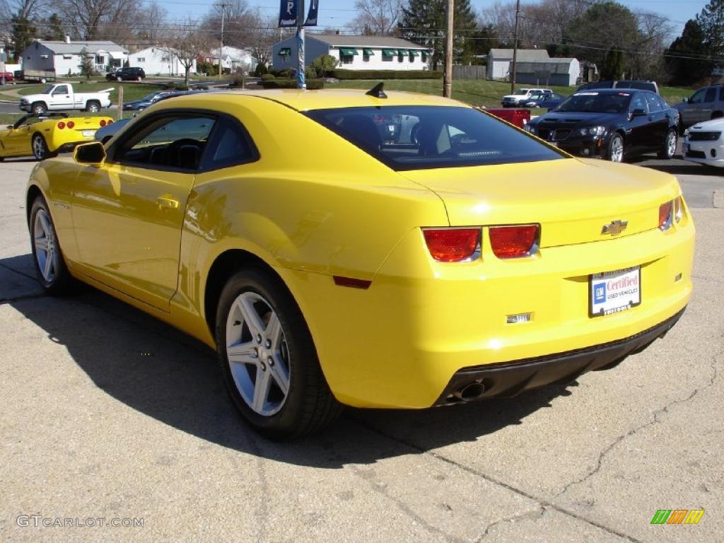 2010 Camaro LT Coupe - Rally Yellow / Black photo #6