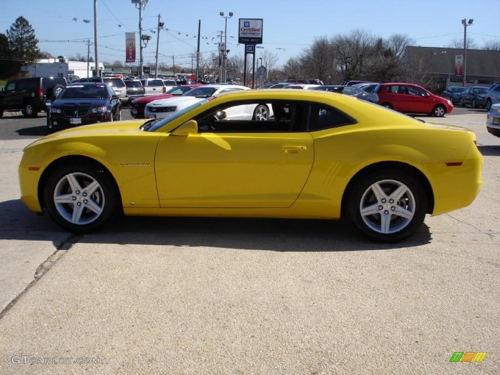 2010 Camaro LT Coupe - Rally Yellow / Black photo #9
