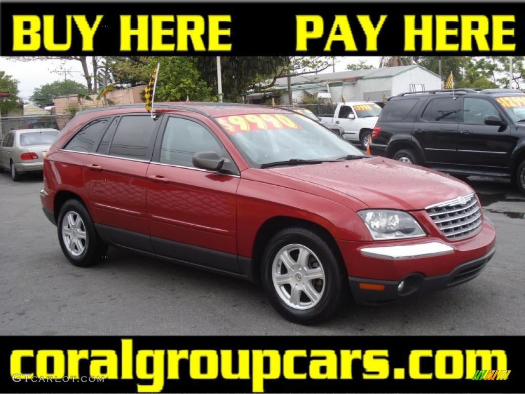 2004 Pacifica AWD - Inferno Red Pearl / Dark Slate Gray photo #1