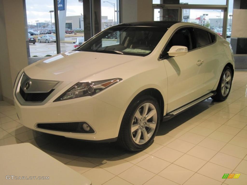 2010 ZDX AWD Technology - Aspen White Pearl / Taupe photo #1