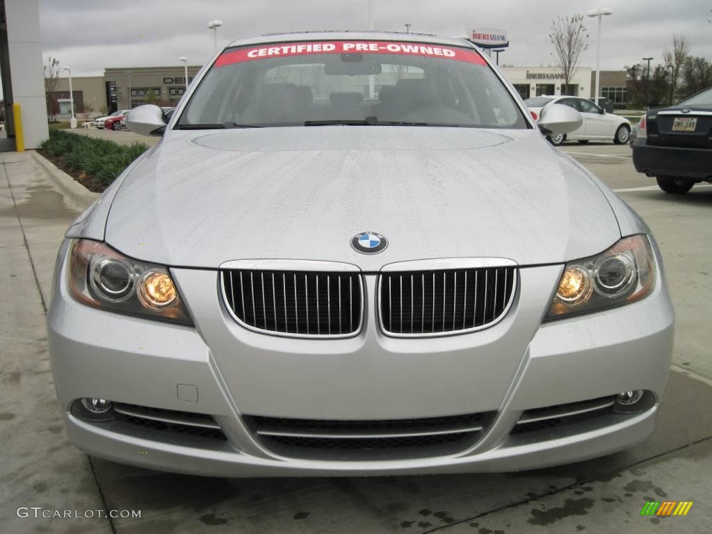 2008 3 Series 335i Sedan - Titanium Silver Metallic / Gray photo #5