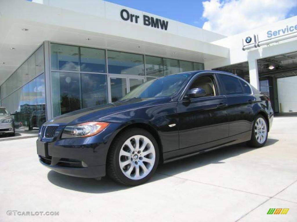 2006 3 Series 330i Sedan - Monaco Blue Metallic / Beige photo #1