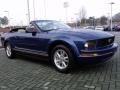 2008 Vista Blue Metallic Ford Mustang V6 Deluxe Convertible  photo #7