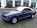 2008 Vista Blue Metallic Ford Mustang V6 Deluxe Convertible  photo #10