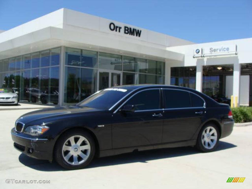 2007 7 Series 750Li Sedan - Black Sapphire Metallic / Black photo #1