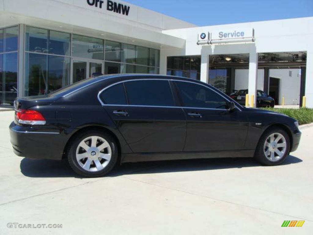 2007 7 Series 750Li Sedan - Black Sapphire Metallic / Black photo #3