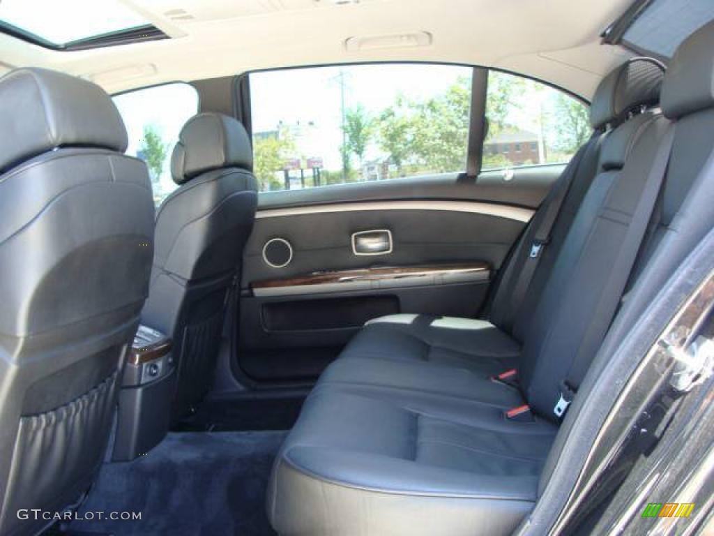 2007 7 Series 750Li Sedan - Black Sapphire Metallic / Black photo #6