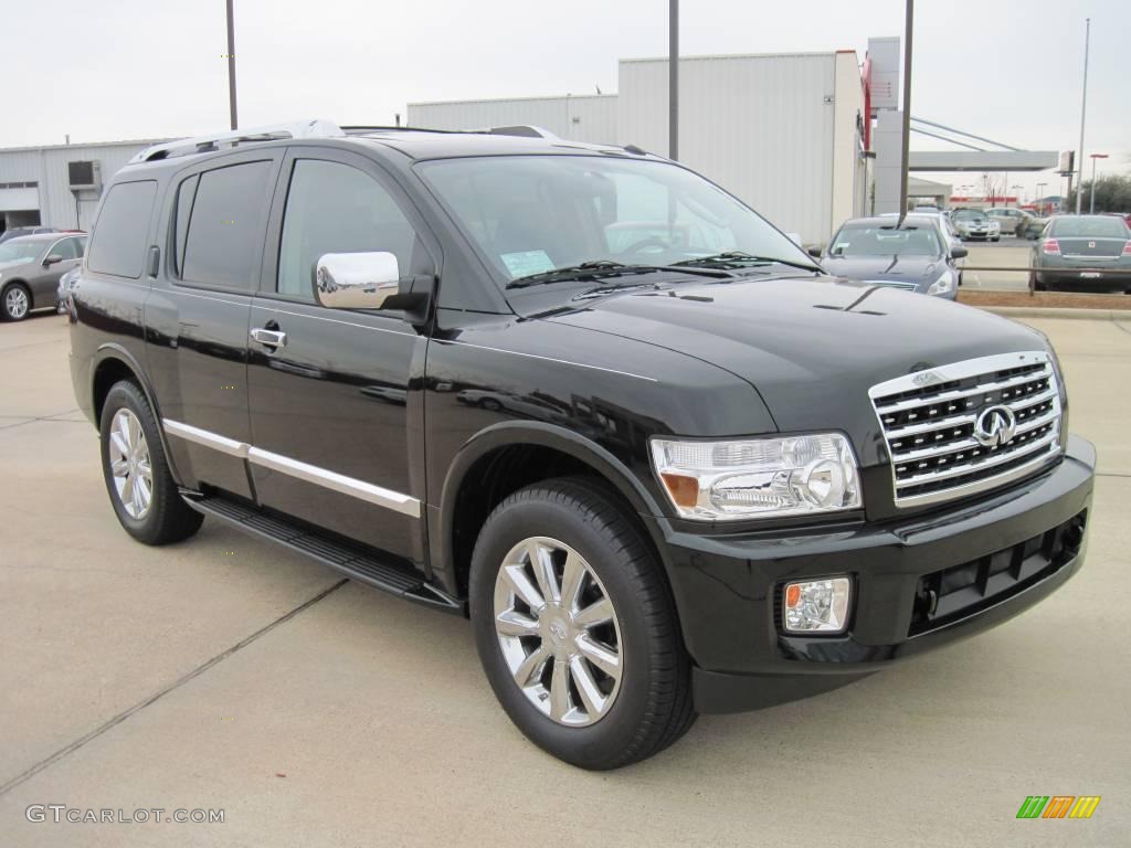 2010 QX 56 - Liquid Onyx Black / Graphite photo #2