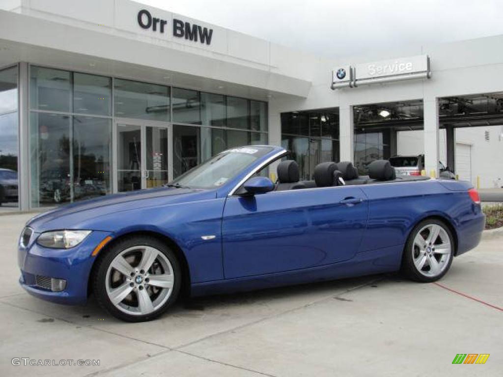 2008 3 Series 335i Convertible - Montego Blue Metallic / Black photo #1