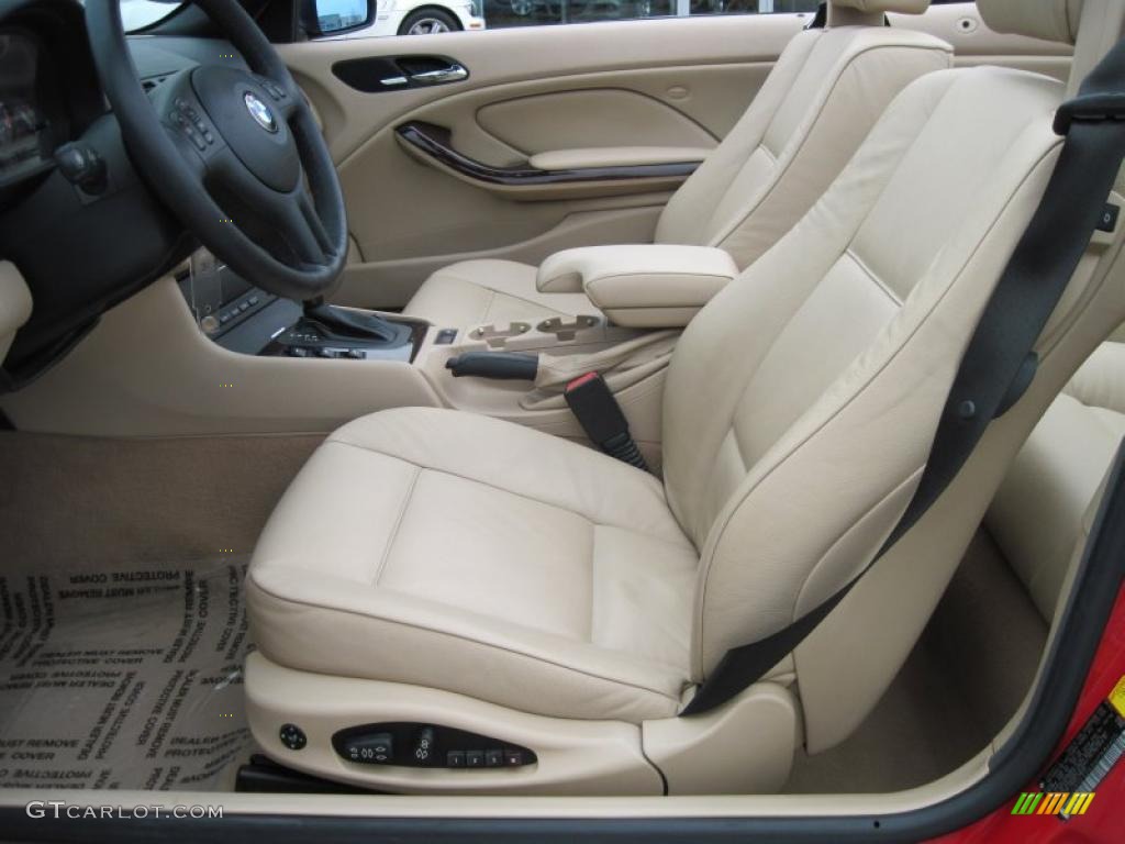 2006 3 Series 325i Convertible - Electric Red / Beige photo #9