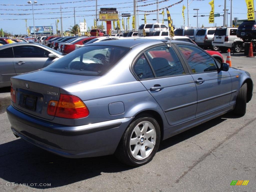 2003 3 Series 325i Sedan - Steel Blue Metallic / Black photo #6