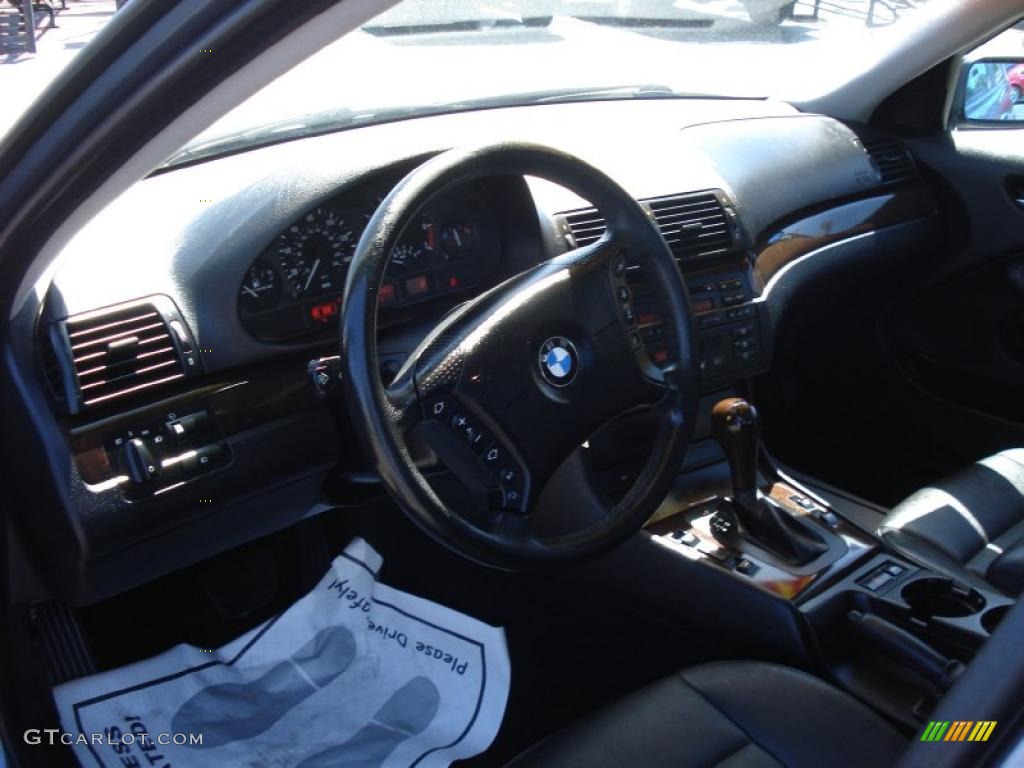 2003 3 Series 325i Sedan - Steel Blue Metallic / Black photo #8