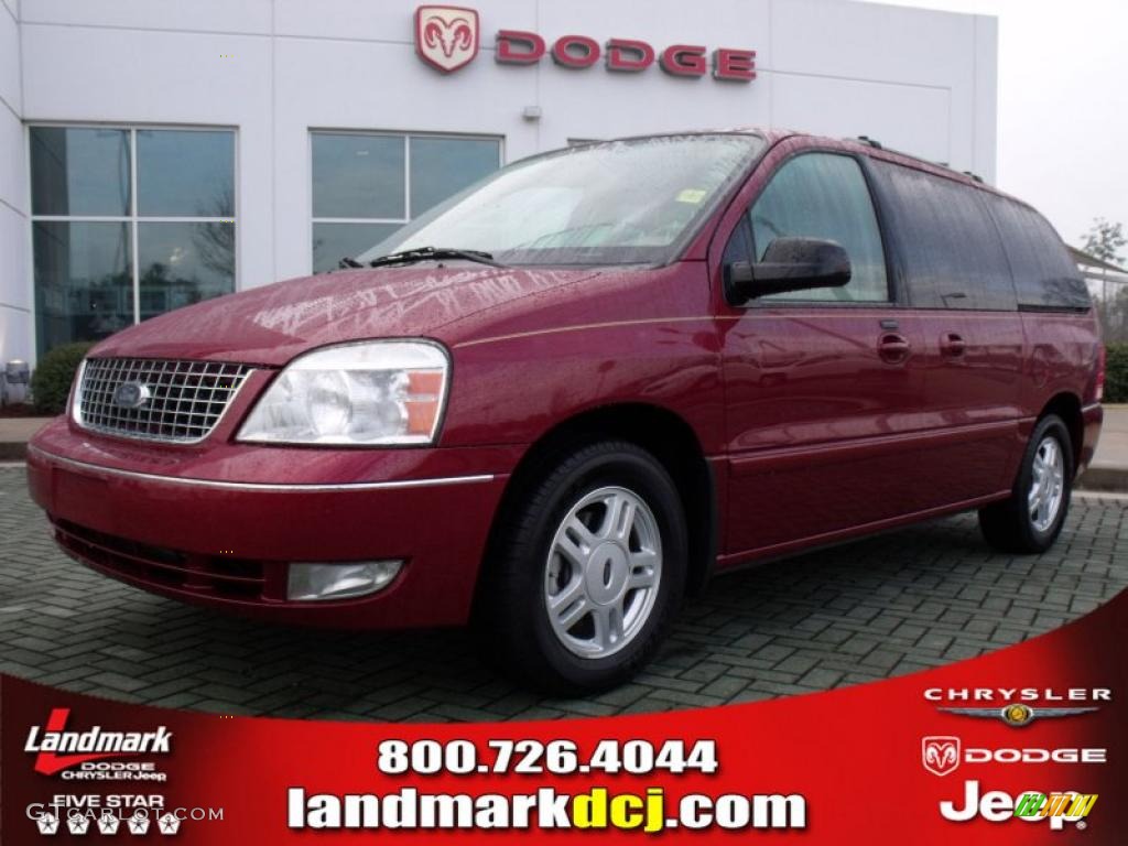 2005 Freestar SEL - Dark Toreador Red Metallic / Pebble Beige photo #1