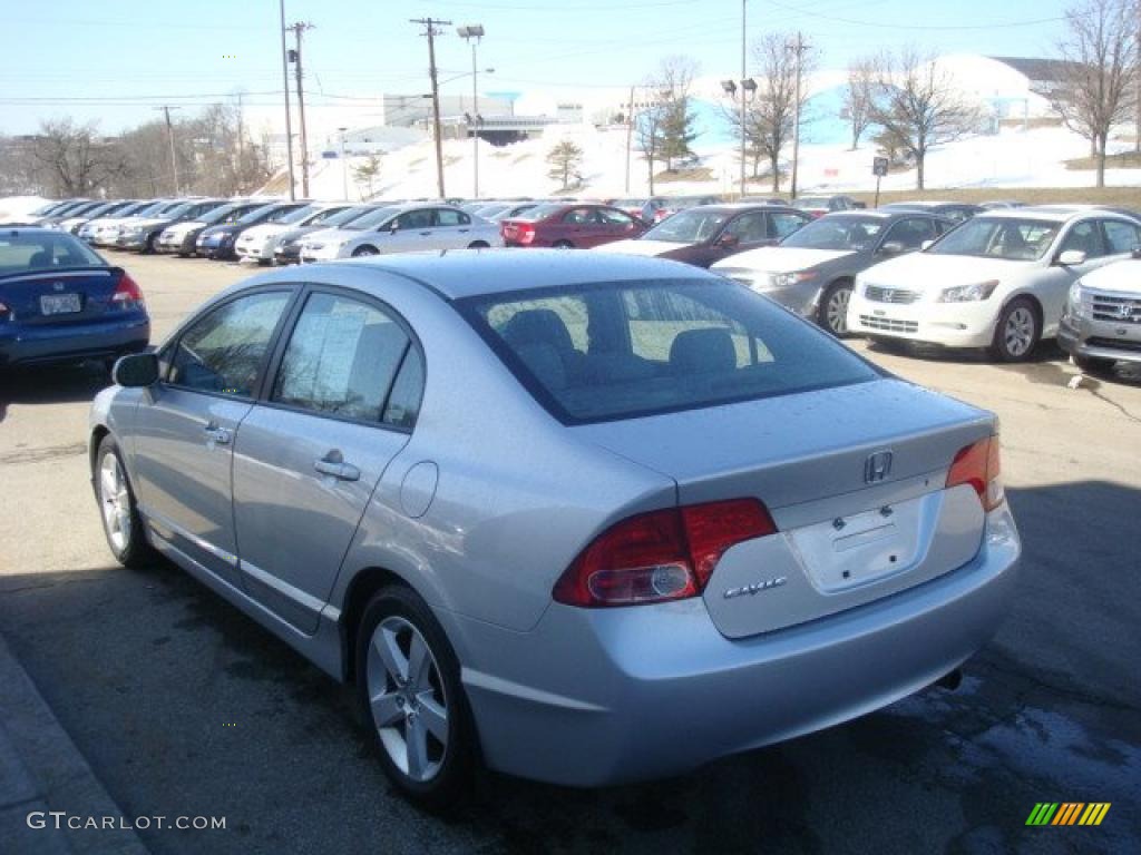 2007 Civic EX Sedan - Alabaster Silver Metallic / Gray photo #4