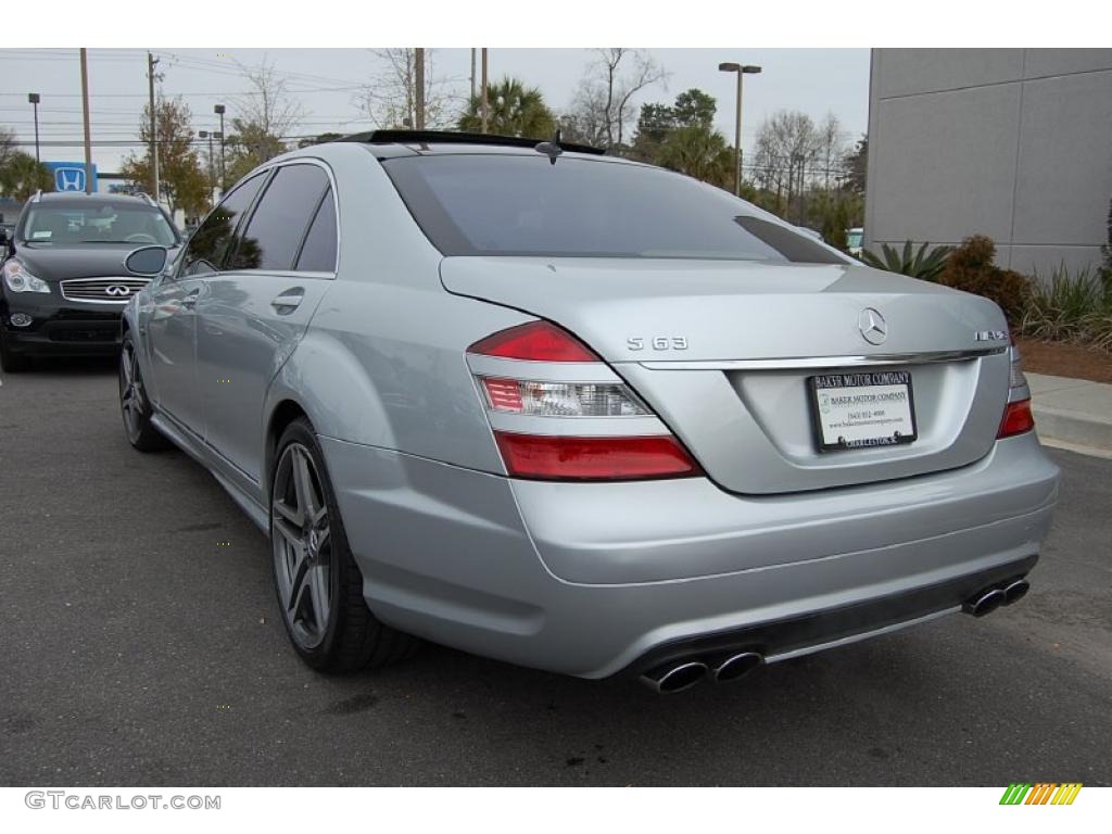 2008 S 63 AMG Sedan - Iridium Silver Metallic / Black photo #18