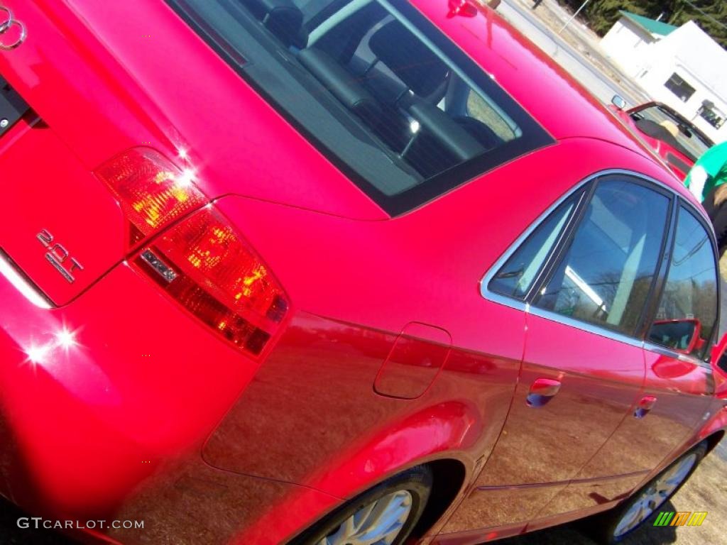 2008 A4 2.0T quattro Sedan - Brilliant Red / Beige photo #15