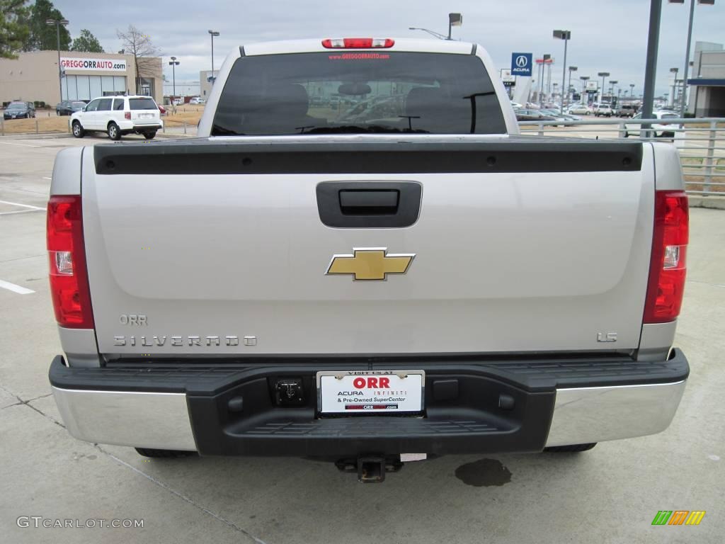 2008 Silverado 1500 LS Extended Cab - Silver Birch Metallic / Light Titanium/Ebony Accents photo #6