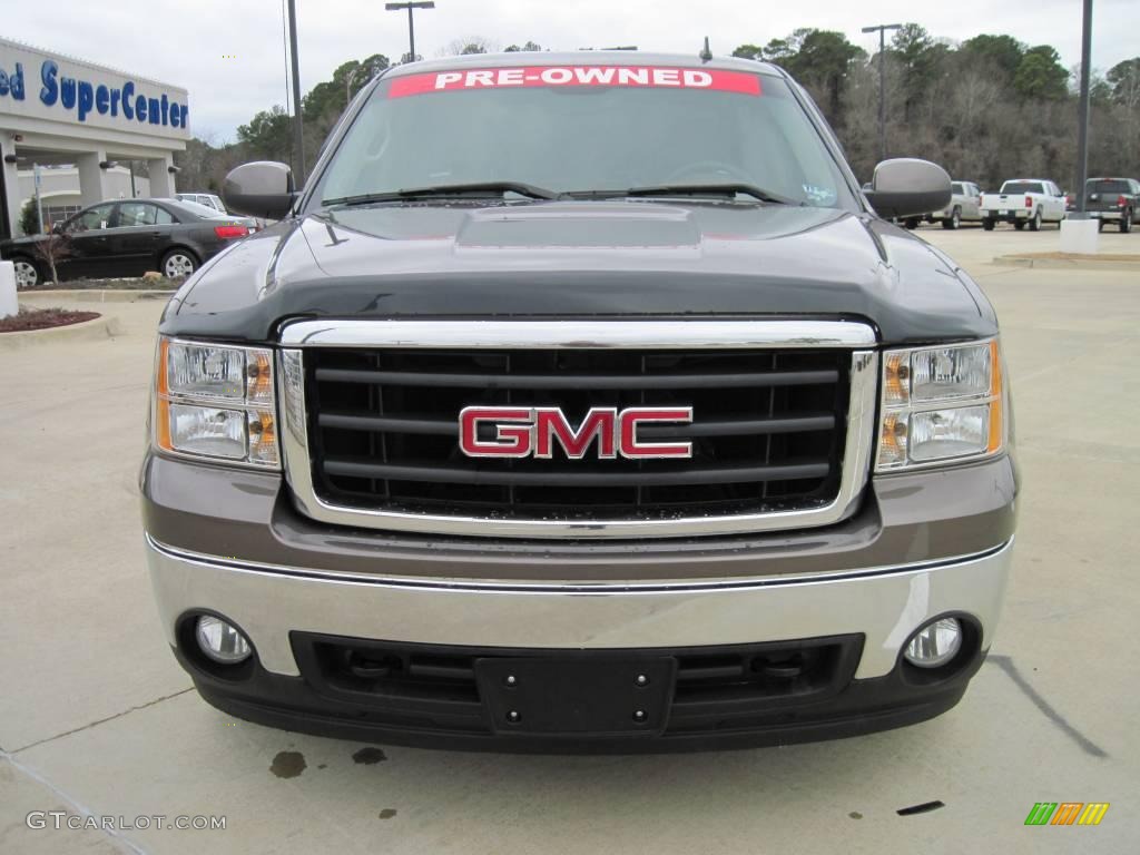 2008 Sierra 1500 SLT Extended Cab 4x4 - Medium Brown Metallic / Light Cashmere photo #5