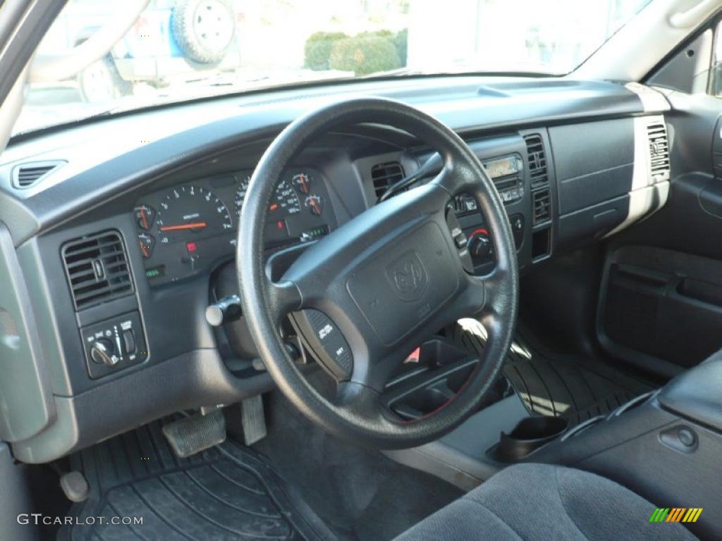 2004 Dakota SLT Quad Cab 4x4 - Timberline Green Pearl / Dark Slate Gray photo #14