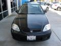 1999 Flamenco Black Pearl Honda Civic DX Coupe  photo #8