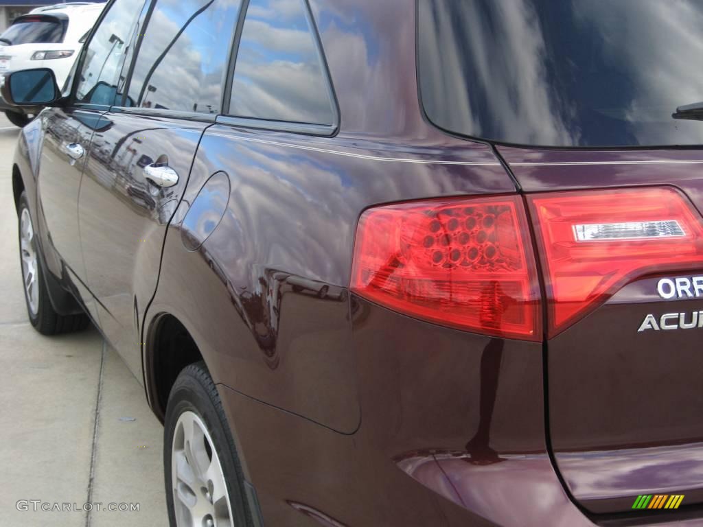 2007 MDX  - Dark Cherry Red Pearl / Taupe photo #10