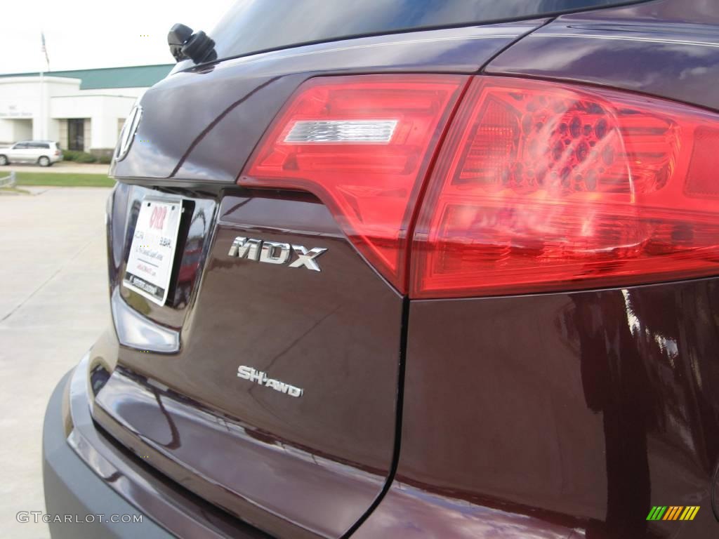 2007 MDX  - Dark Cherry Red Pearl / Taupe photo #12