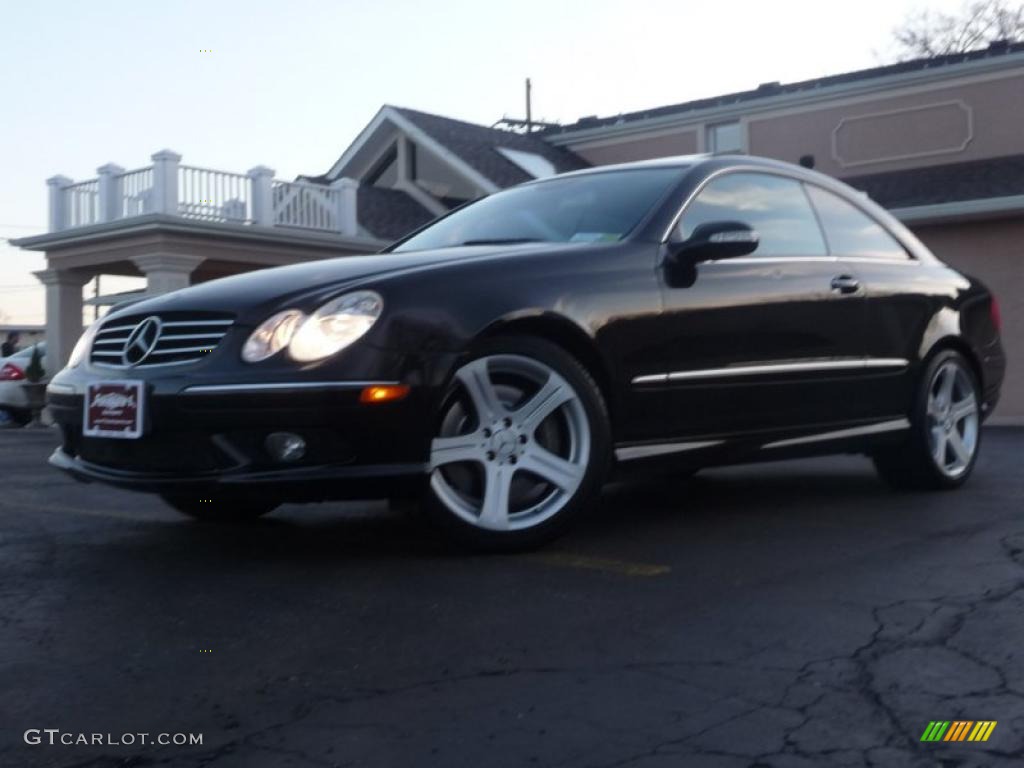 2004 CLK 500 Coupe - Black / Charcoal photo #1