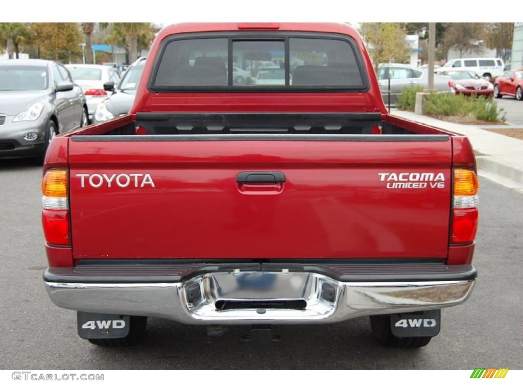 2002 Tacoma V6 TRD Double Cab 4x4 - Radiant Red / Charcoal photo #16