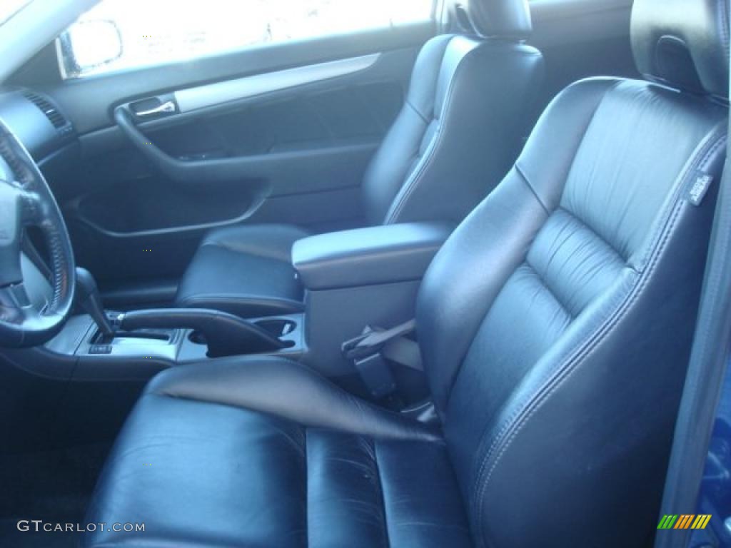 2007 Accord EX-L Coupe - Sapphire Blue Pearl / Black photo #8