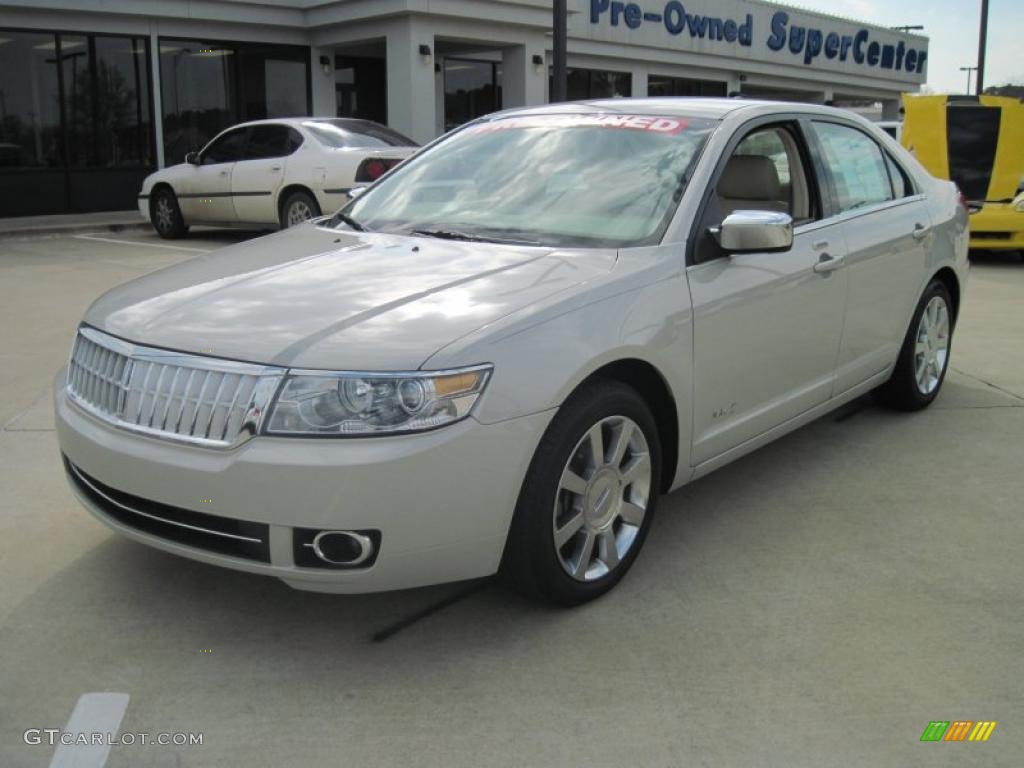 2008 MKZ Sedan - White Suede / Dark Charcoal photo #14