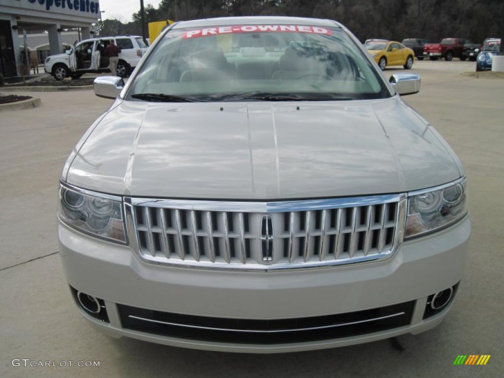 2008 MKZ Sedan - White Suede / Dark Charcoal photo #18