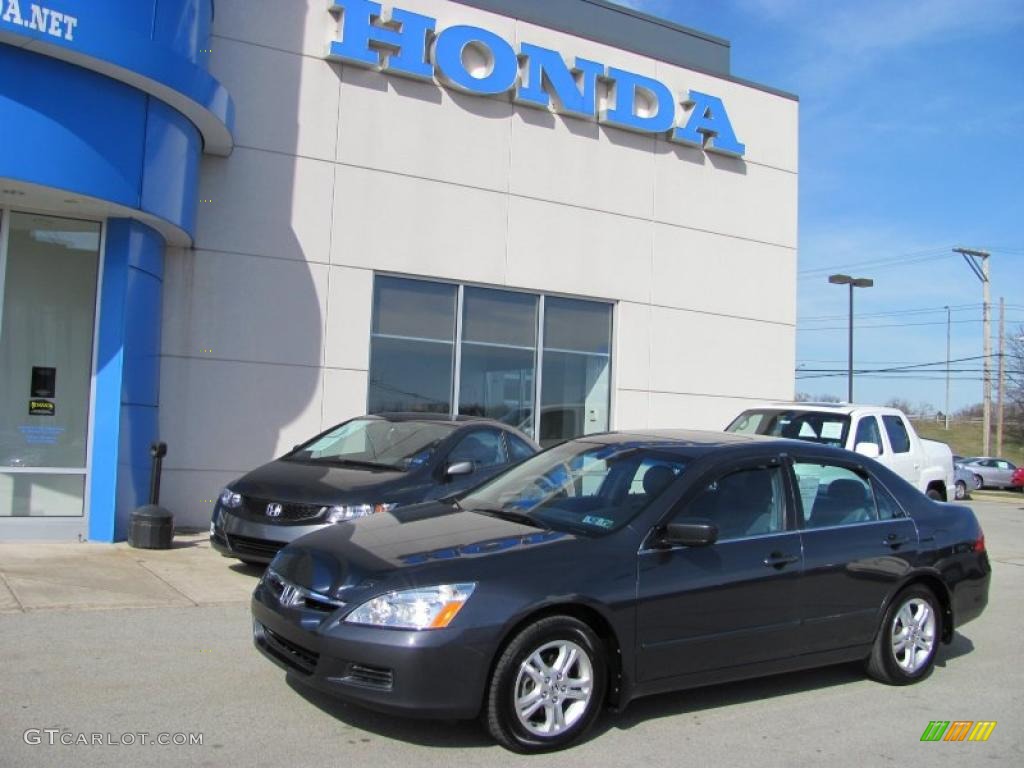 2007 Accord EX-L Sedan - Graphite Pearl / Gray photo #1