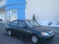 2001 Clover Green Honda Civic LX Sedan  photo #1