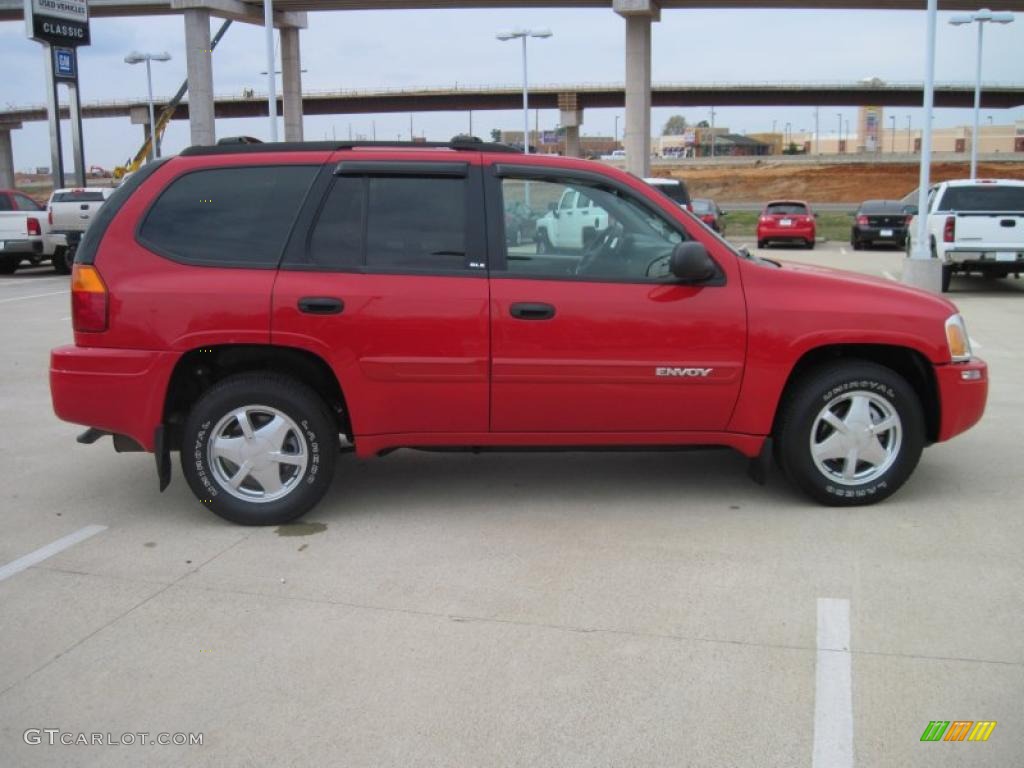 2002 Envoy SLE - Fire Red / Dark Pewter photo #4