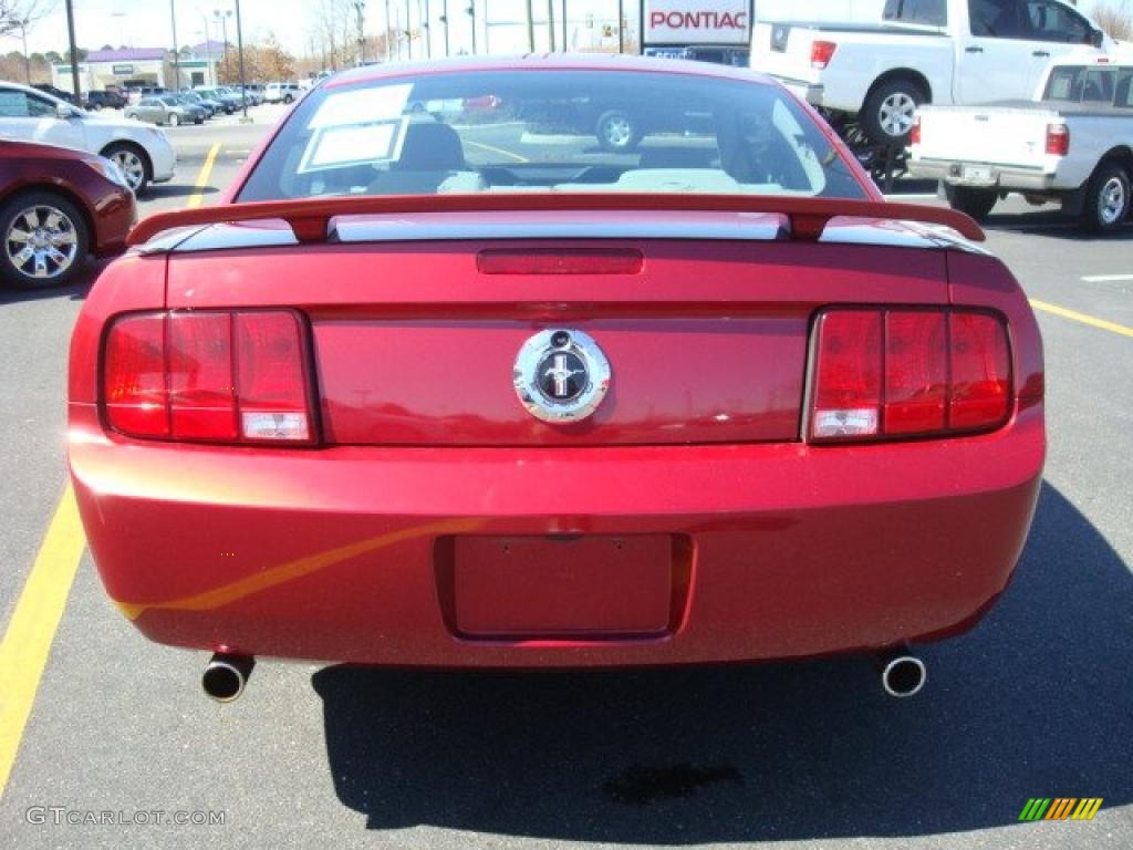 2006 Mustang V6 Premium Coupe - Redfire Metallic / Light Graphite photo #4
