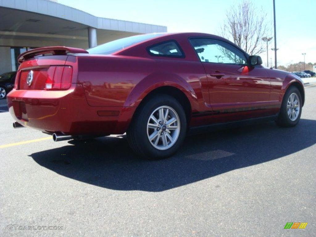 2006 Mustang V6 Premium Coupe - Redfire Metallic / Light Graphite photo #5