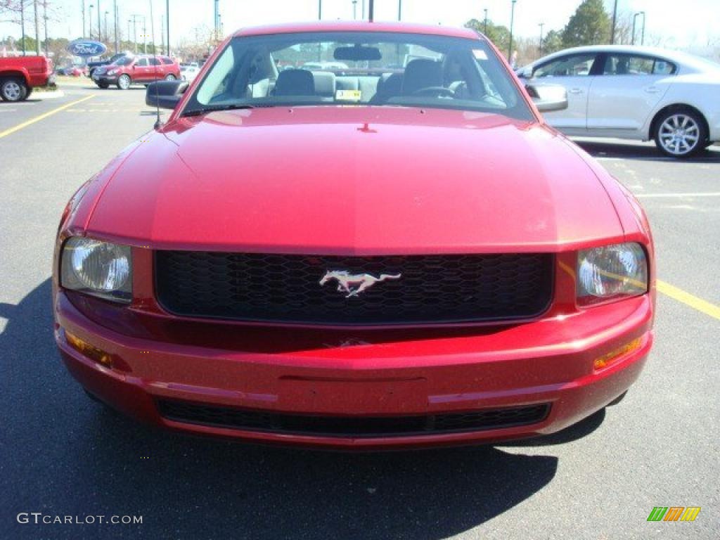 2006 Mustang V6 Premium Coupe - Redfire Metallic / Light Graphite photo #8