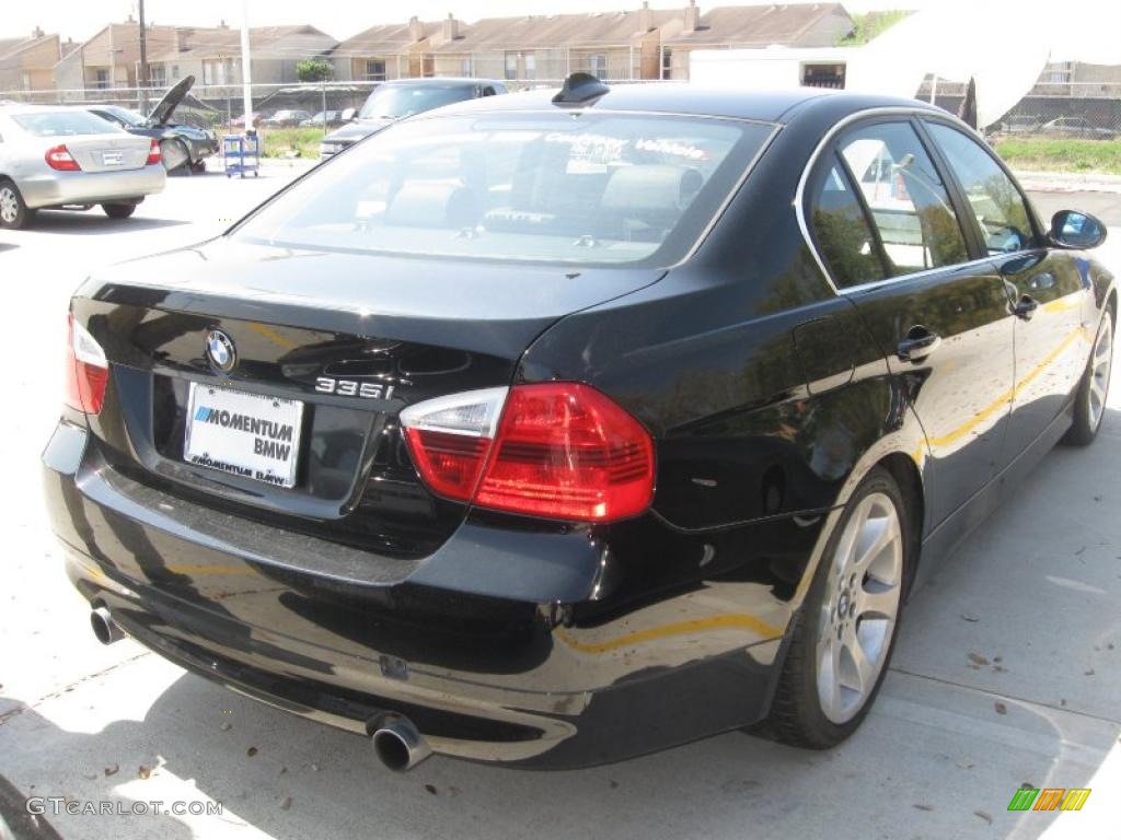 2008 3 Series 335i Sedan - Jet Black / Black photo #3