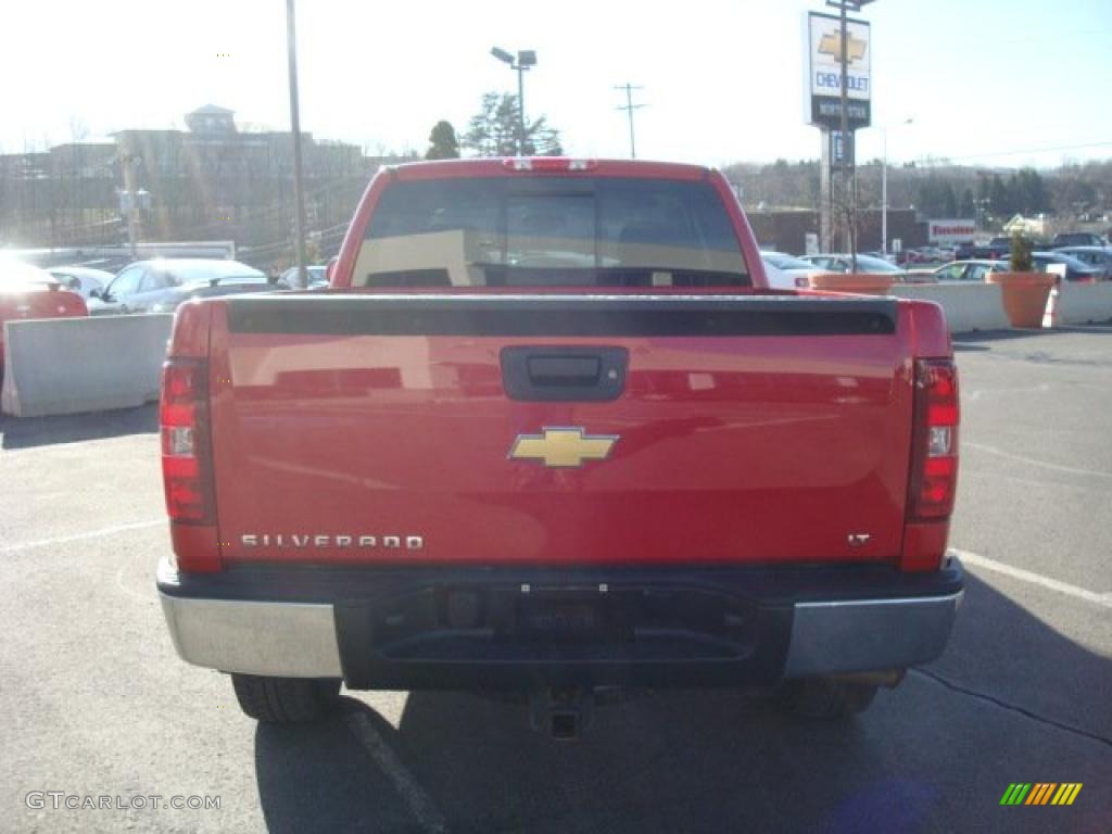 2008 Silverado 1500 LT Extended Cab 4x4 - Victory Red / Ebony photo #4