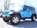 2010 Surf Blue Pearl Jeep Wrangler Unlimited Islander Edition 4x4  photo #8