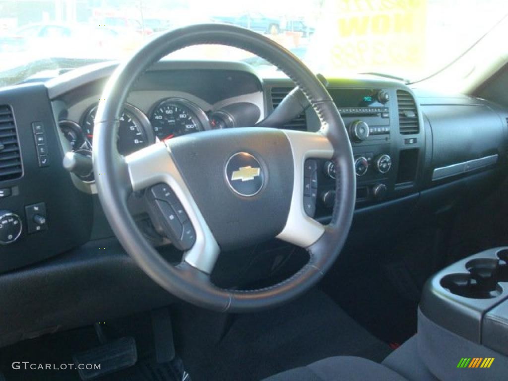 2008 Silverado 1500 LT Regular Cab 4x4 - Black / Ebony photo #11