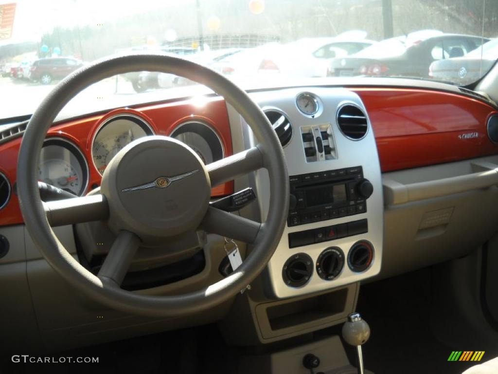 2007 PT Cruiser Touring - Tangerine Pearl / Pastel Slate Gray photo #11