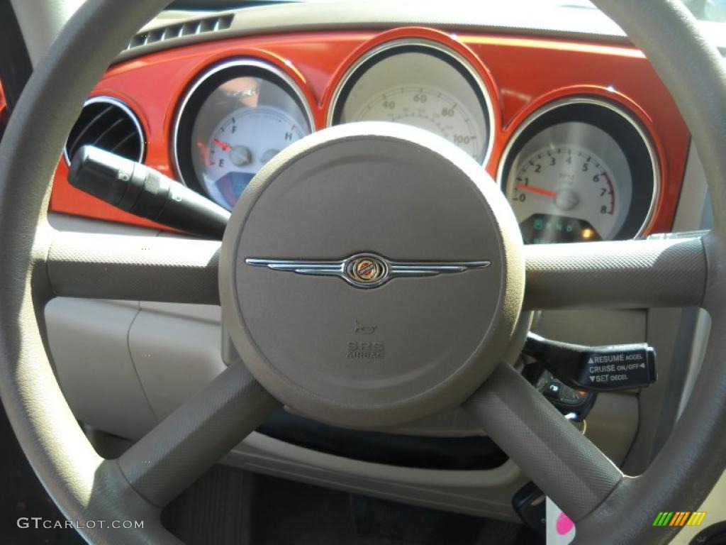 2007 PT Cruiser Touring - Tangerine Pearl / Pastel Slate Gray photo #19
