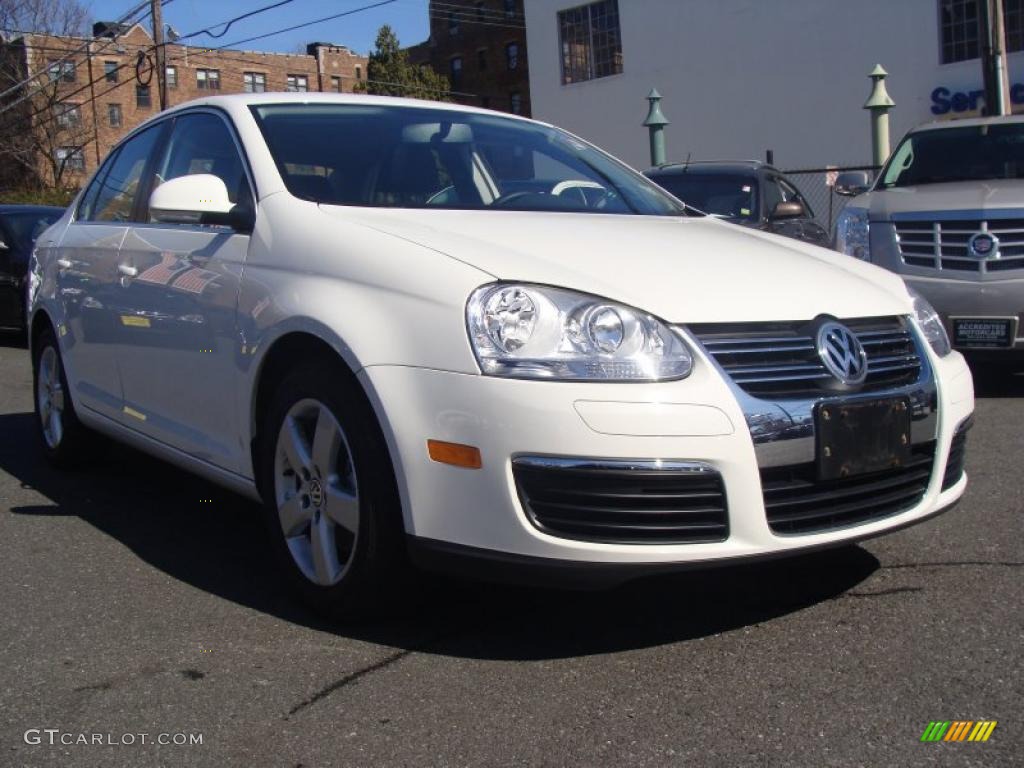 2009 Jetta SE Sedan - Candy White / Anthracite photo #3