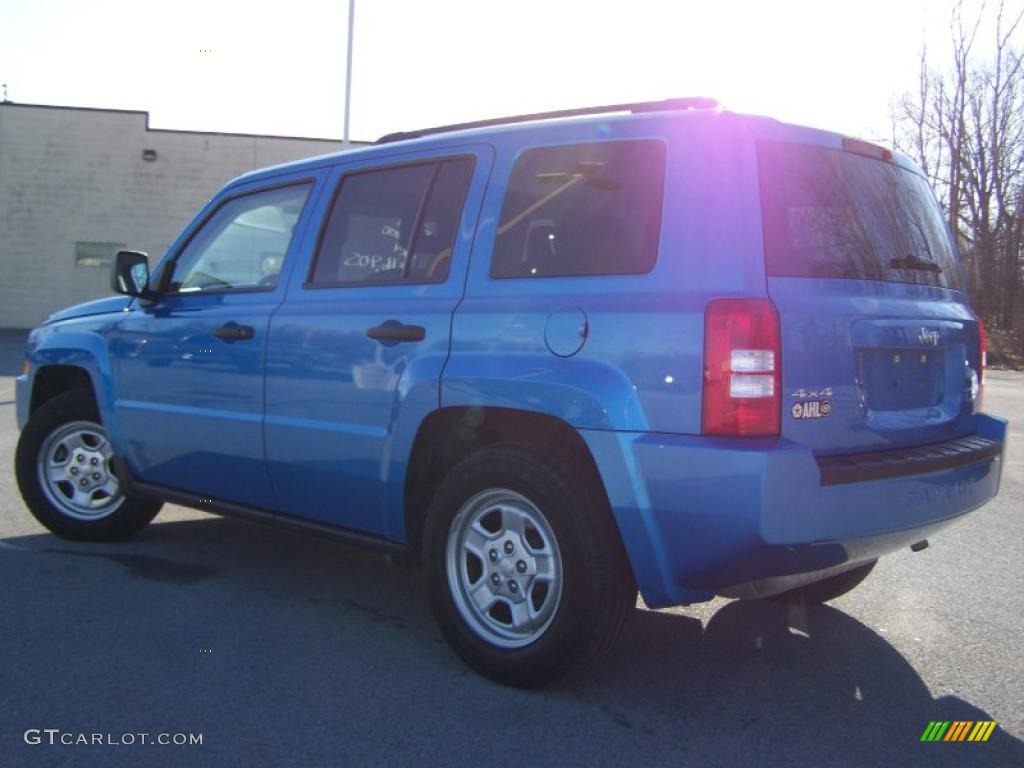 2008 Patriot Sport 4x4 - Surf Blue Pearl / Dark Slate Gray photo #4