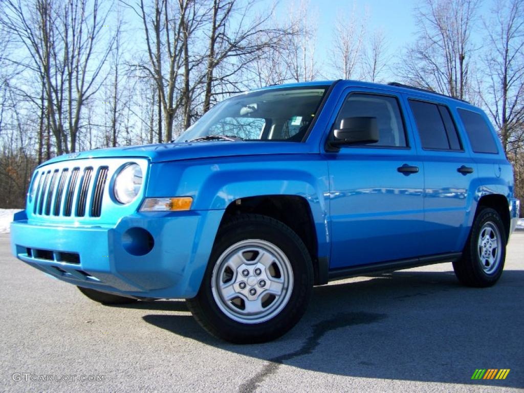 2008 Patriot Sport 4x4 - Surf Blue Pearl / Dark Slate Gray photo #5